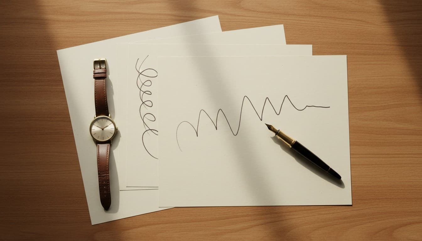 Wedding speaker checking notes on timing before delivering a speech